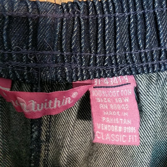 Women Within jeans NEW 18W - Picture 5 of 5